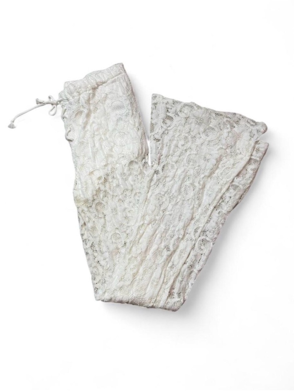Flared lace bell bottom festival pants